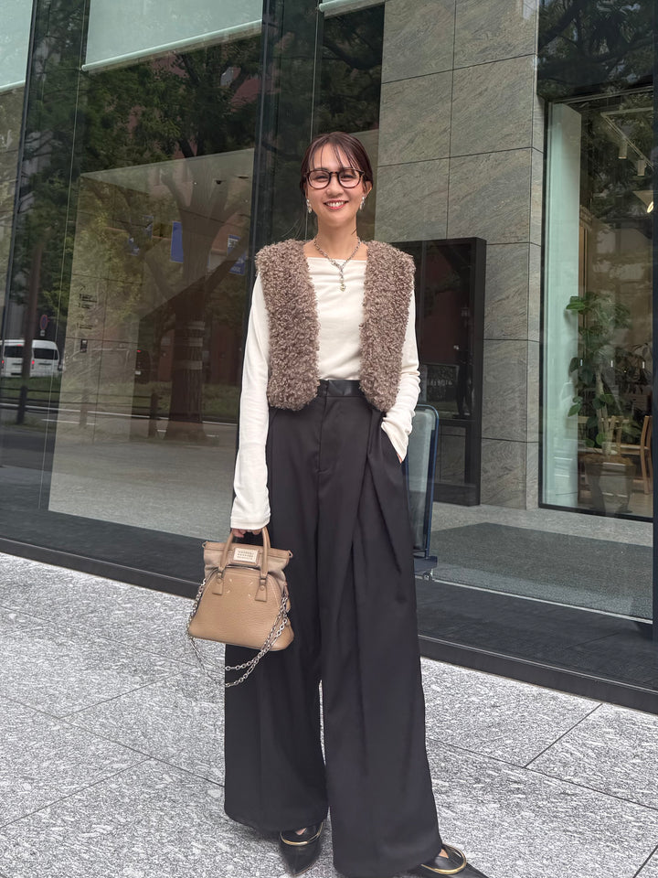 ツイルタックパンツ / ブラック