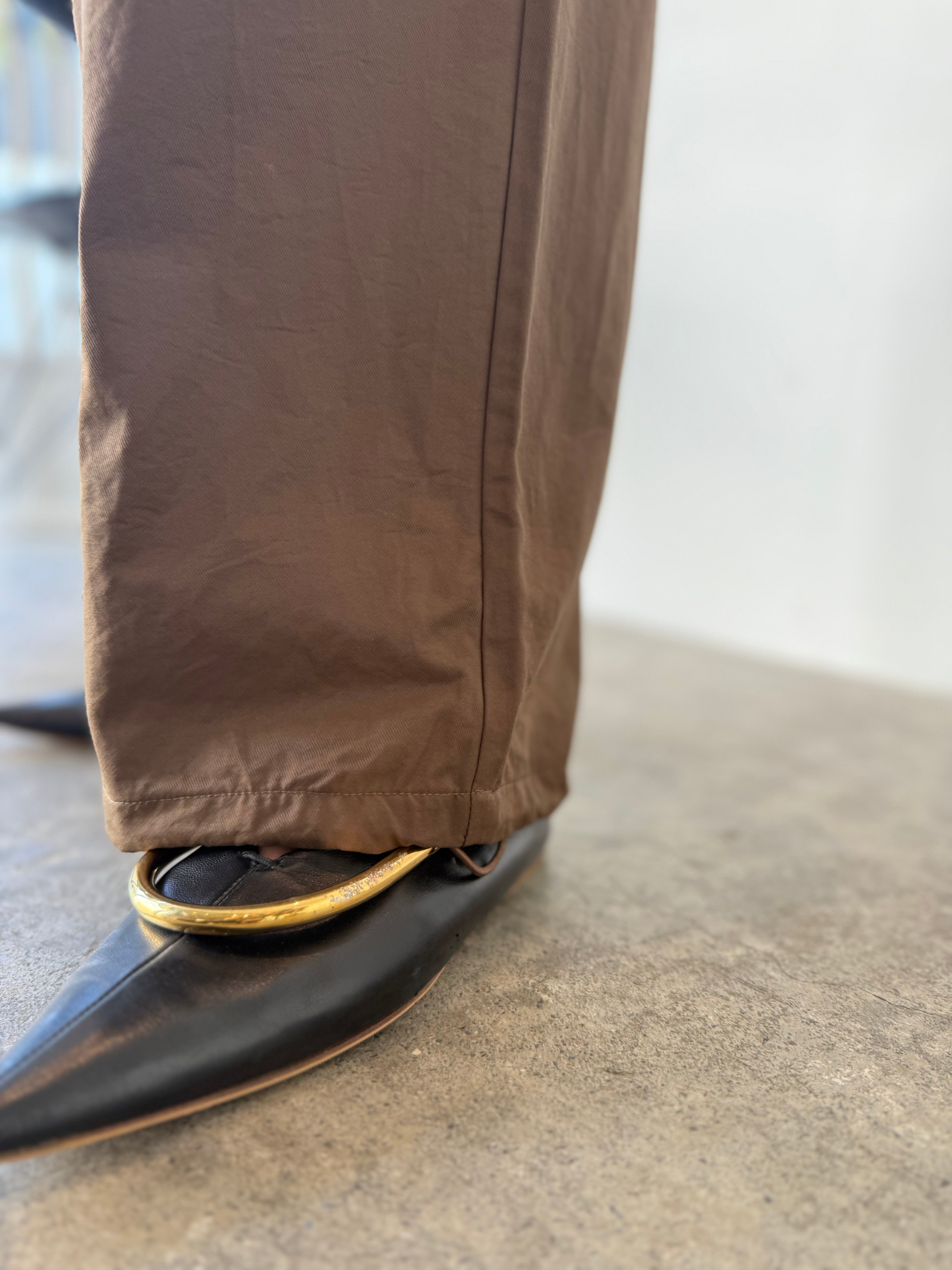 タックイージーパンツ / ブラウン – fosie