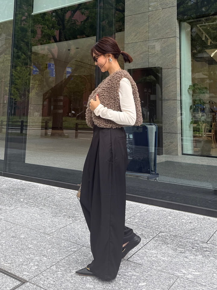 ツイルタックパンツ / ブラック