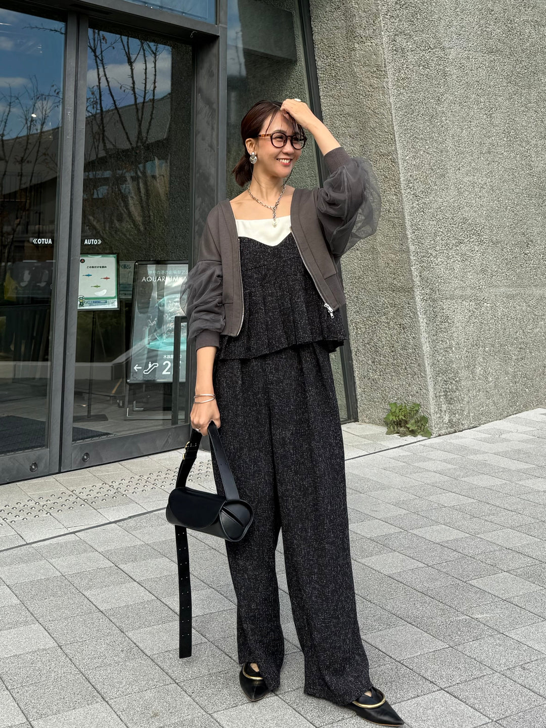 【予約】サマーツイードプリーツキャミ / ブラック(2月中旬頃発送予定)