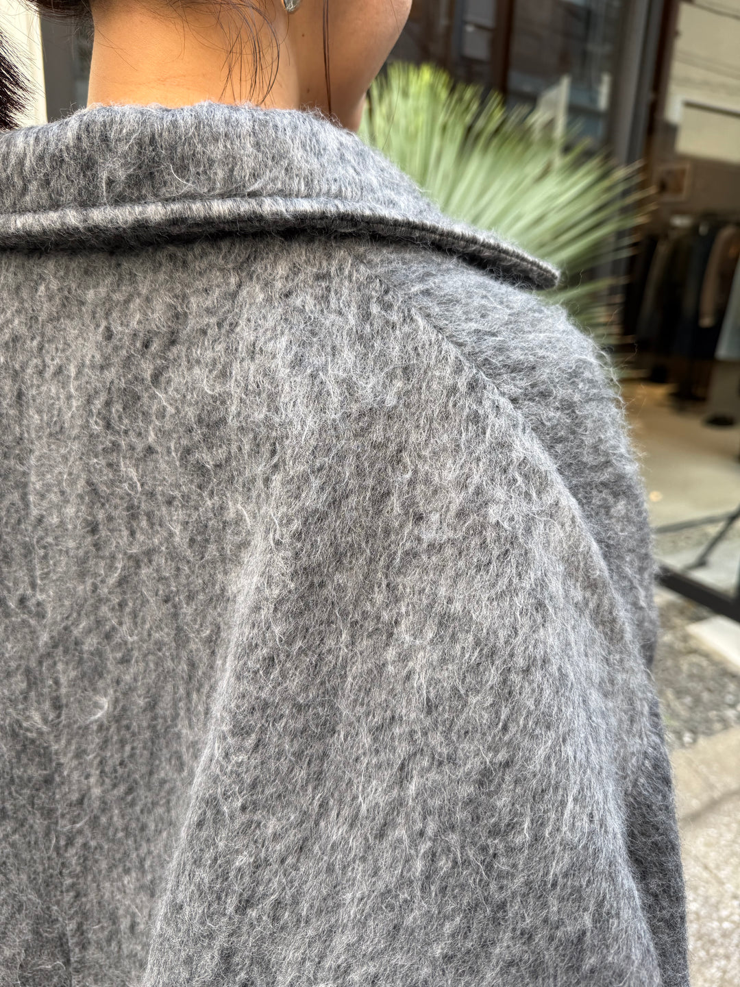 シャギーミドルコート / チャコール