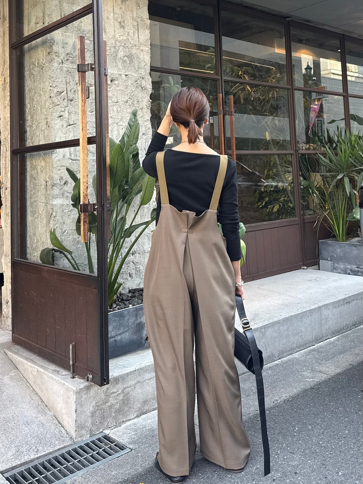 【予約】ツイルサロペット / カーキブラウン(5月下旬発送予定)