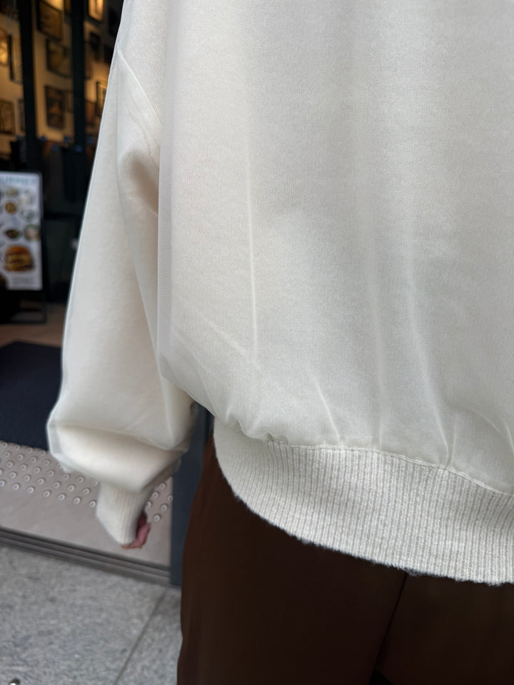 チュールニットカーディガン / アイボリー