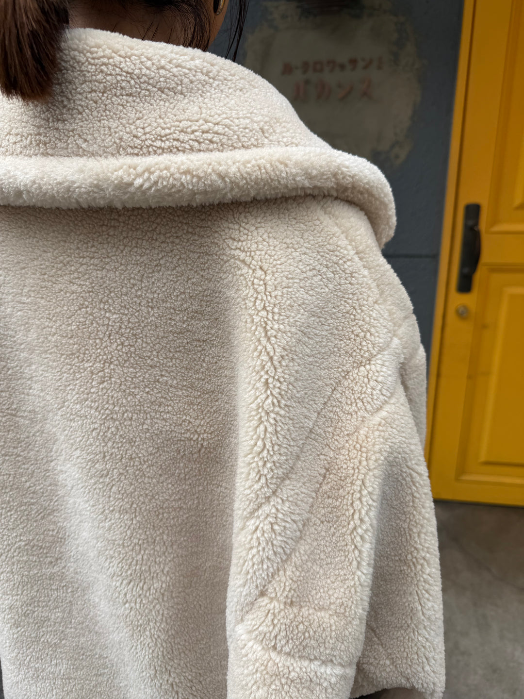 【予約】ボアショートコート / ライトベージュ(12月中旬発送予定)