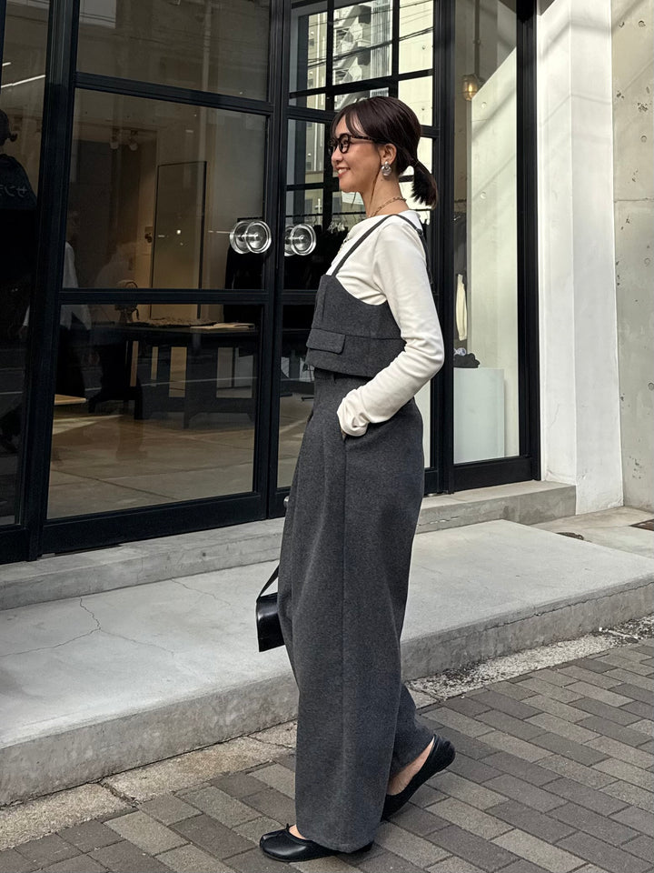 ベロアボートネックプルオーバー / アイボリー