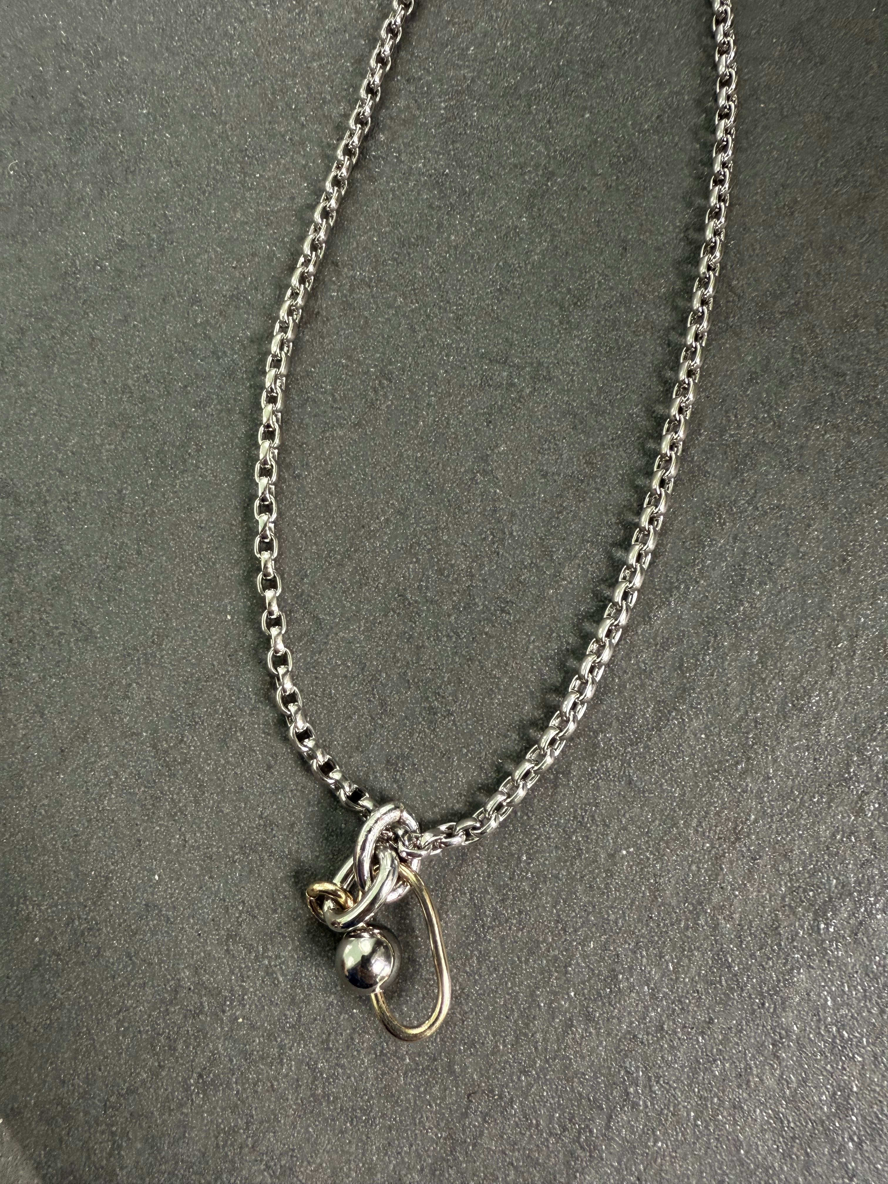 予約】リングロングネックレス / シルバー (11月下旬発送予定) – fosie