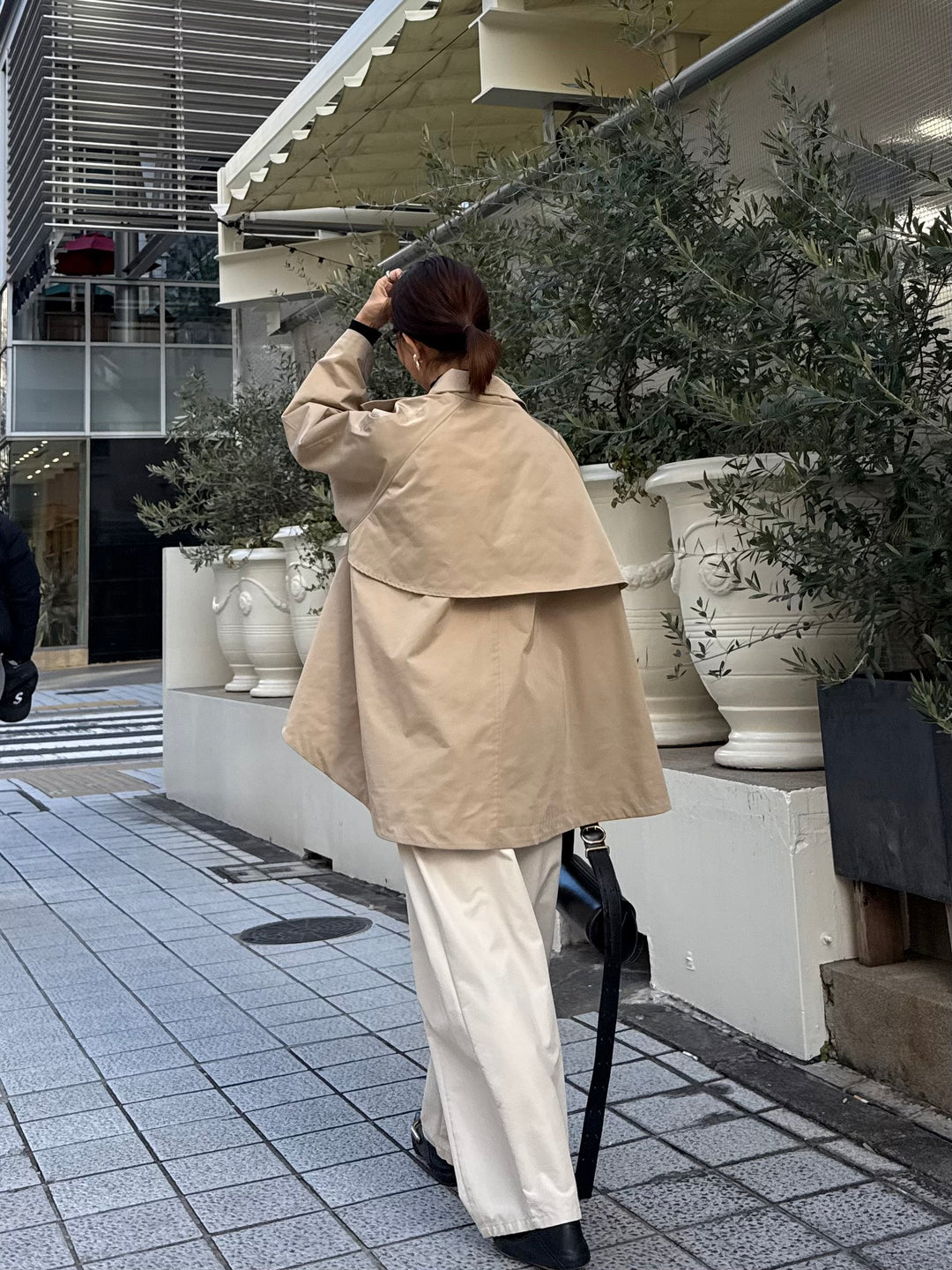 【予約】スタンドカラーミドルコート / ベージュ(2月下旬発送予定)