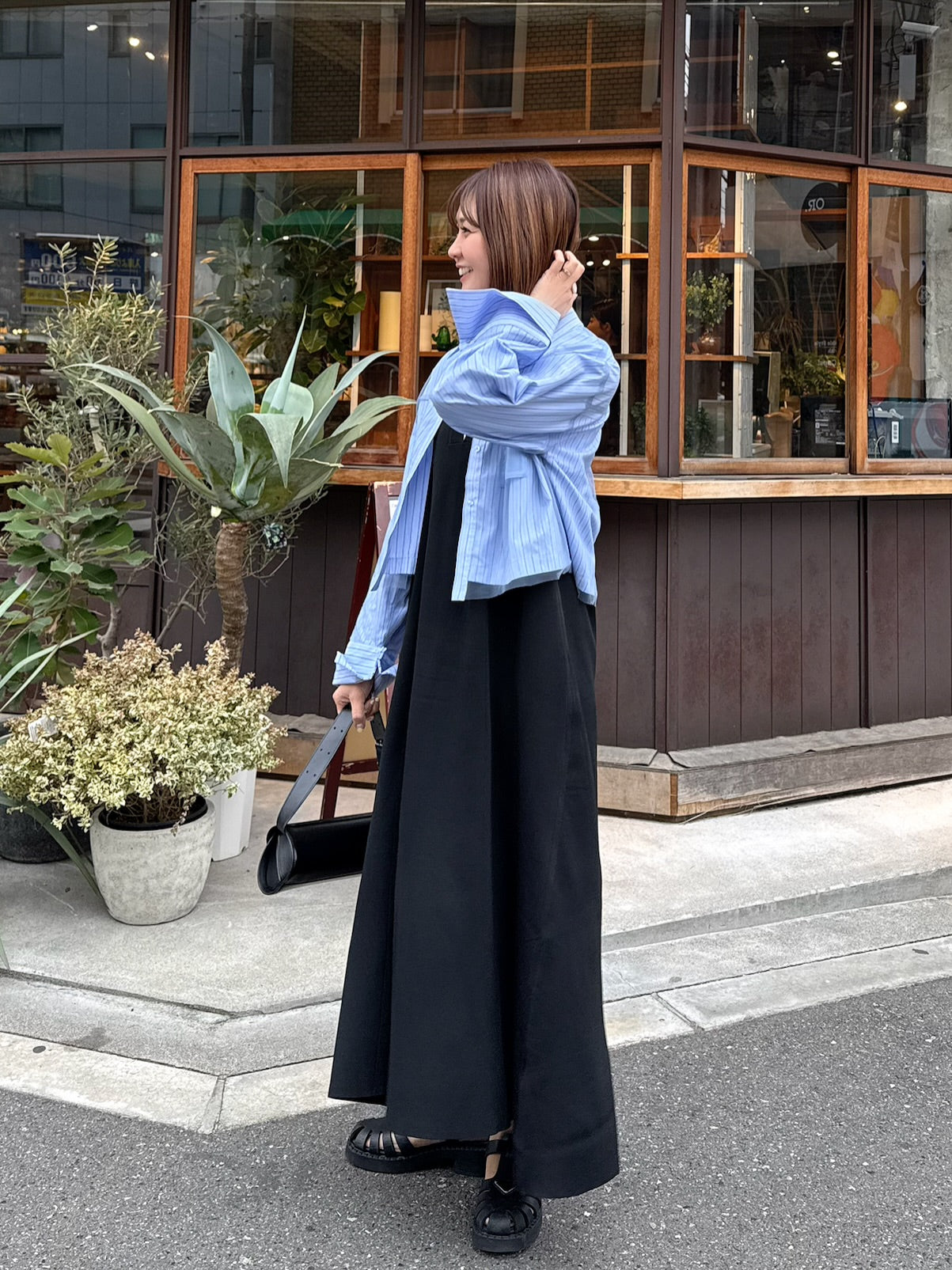 キーネックジャンパースカート / ブラック – fosie