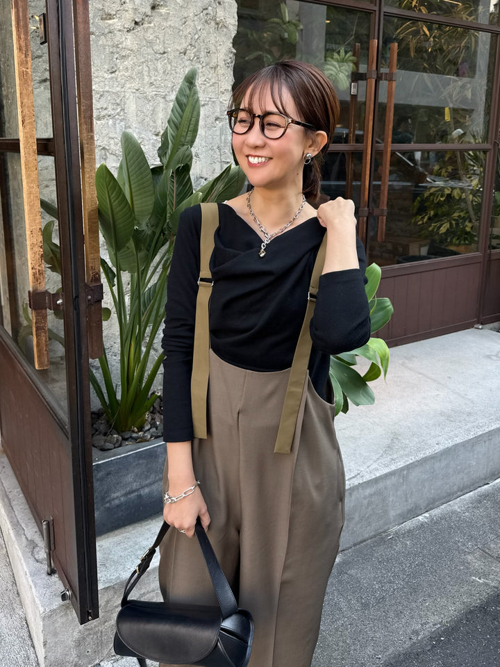 【予約】ツイルサロペット / カーキブラウン(5月下旬発送予定)