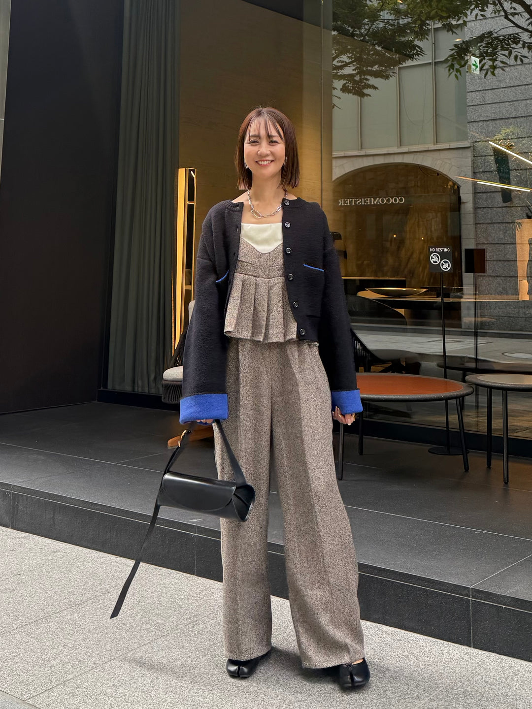 【予約】プリーツビスチェオールインワン / ブラウン(10月下旬発送予定)