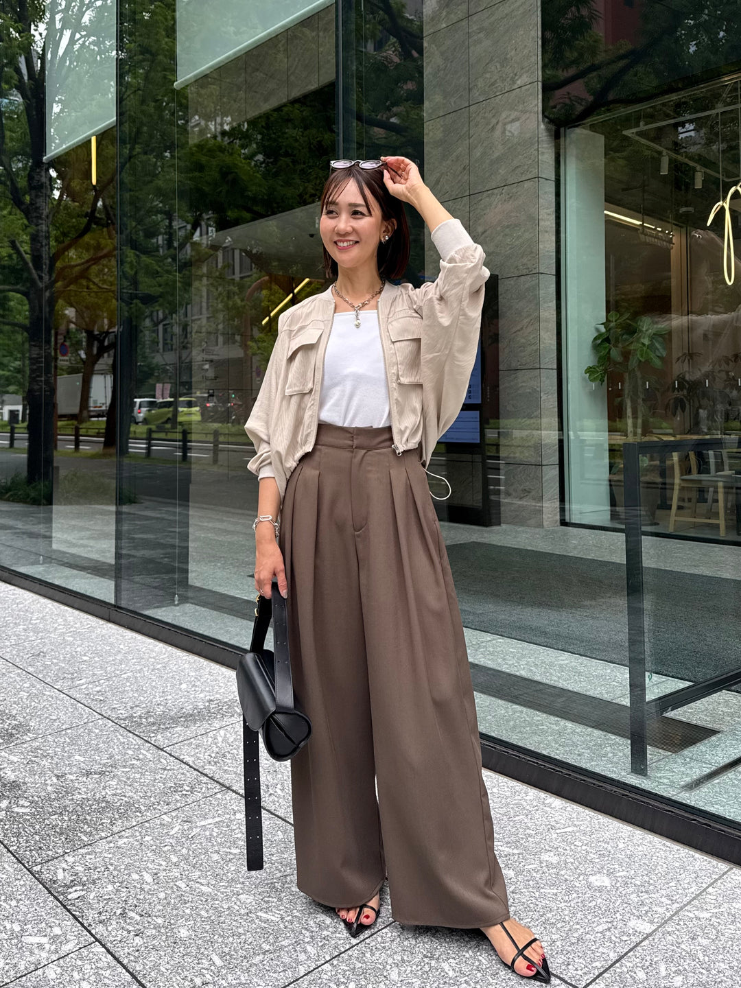 [新作300円OFF] ドルマンショートブルゾン / ベージュ
