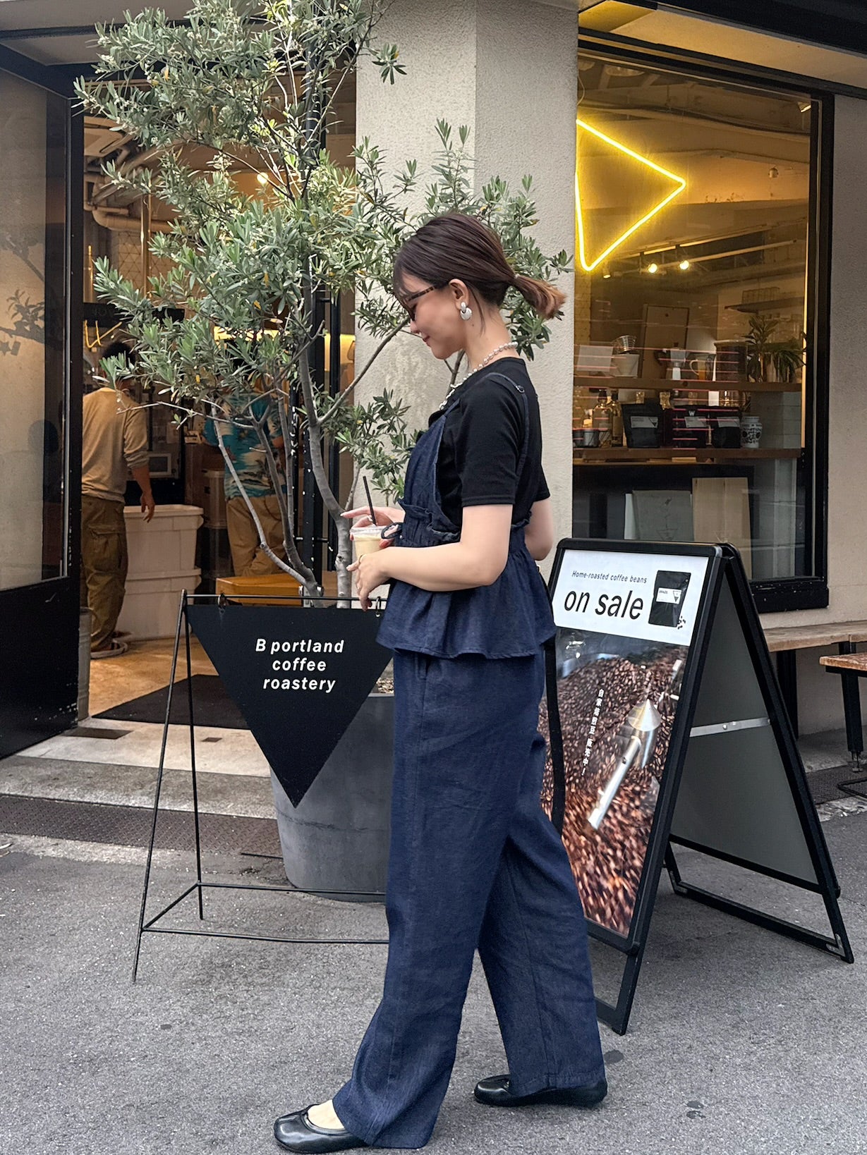 ペプラムコンビネゾン / デニム – fosie