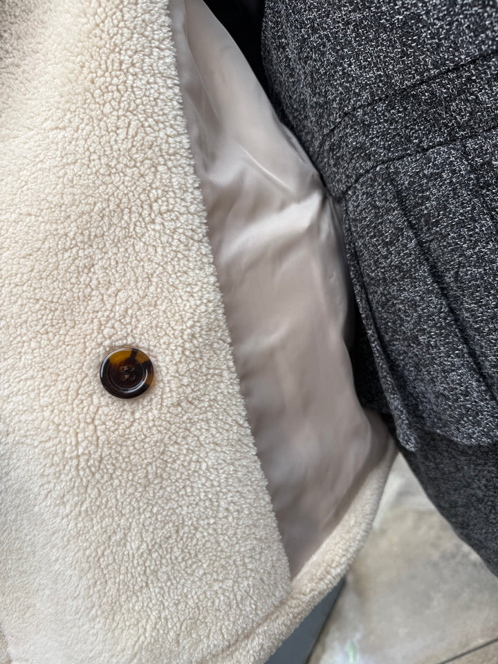 【予約】ボアショートコート / ライトベージュ(12月中旬発送予定)