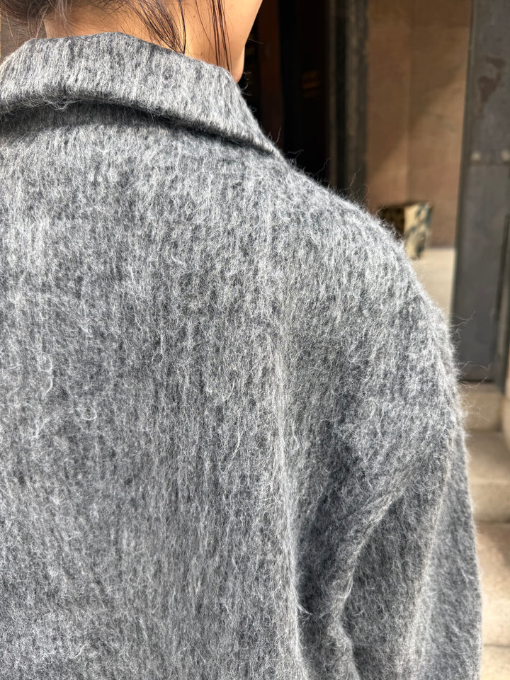 シャギーショートジャケット / グレー