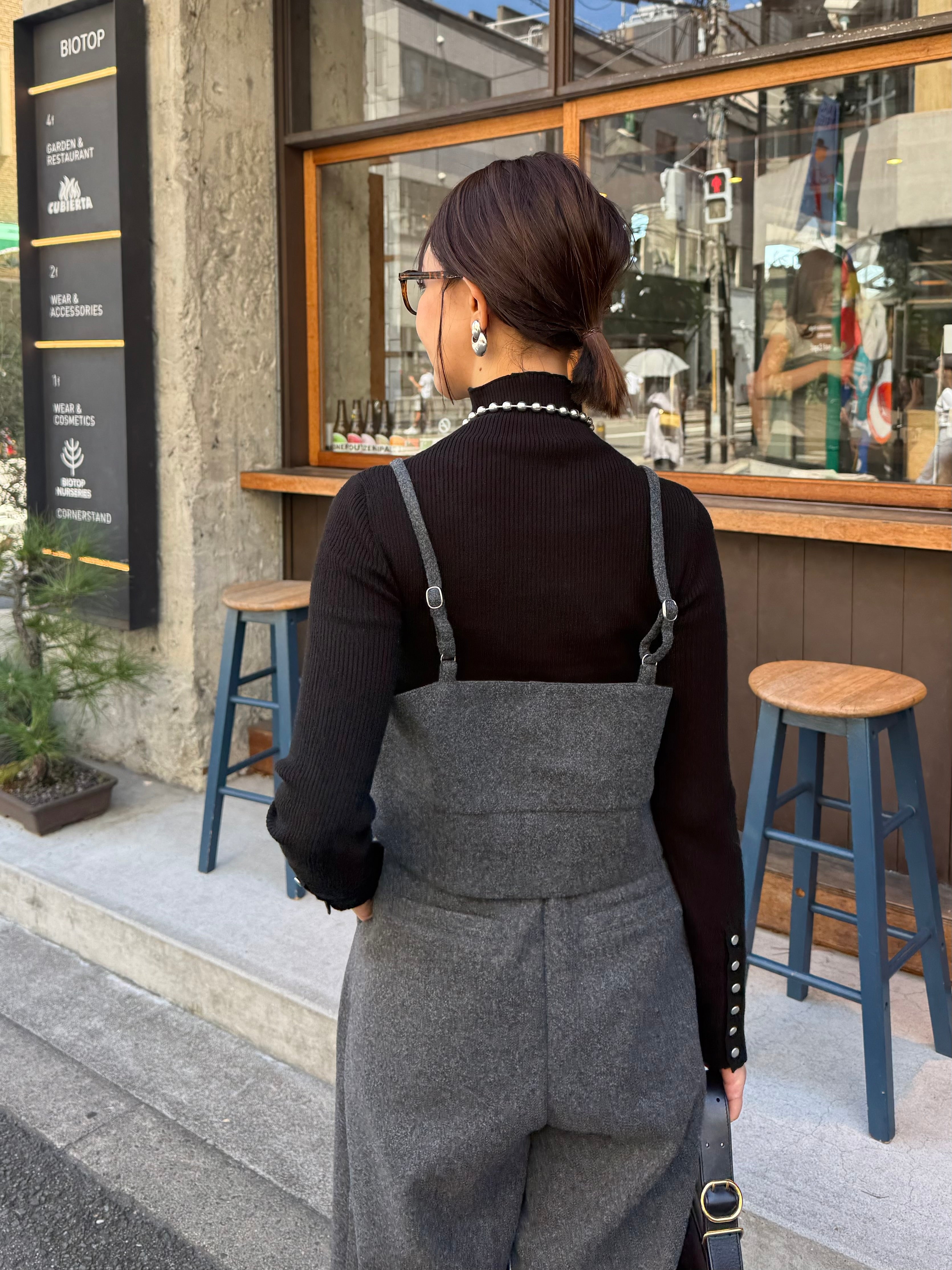 予約】ウールライクビスチェ / チャコール(11月下旬発送予定) – fosie