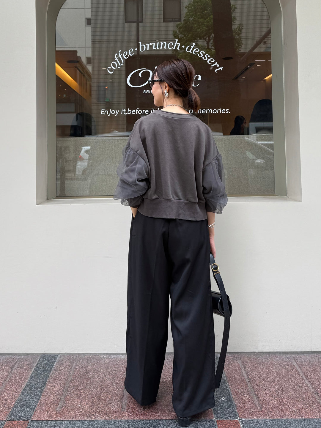 ツイルタックパンツ / ブラック