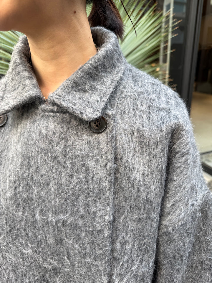 シャギーミドルコート / チャコール