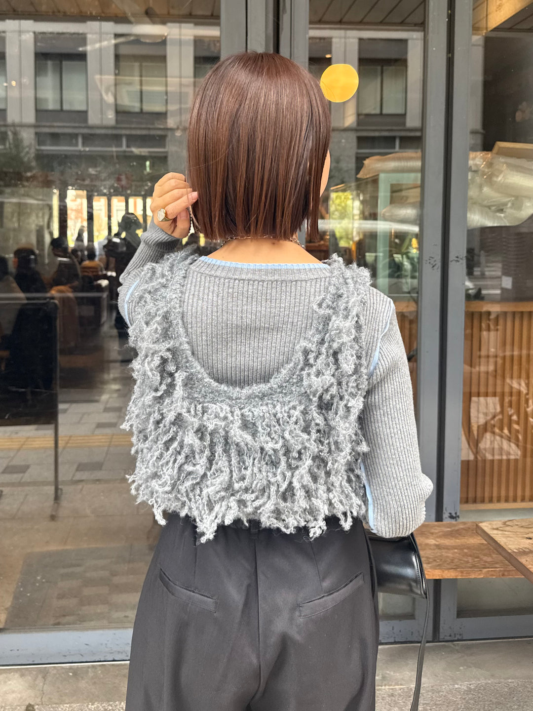 フリンジビスチェ / グレー