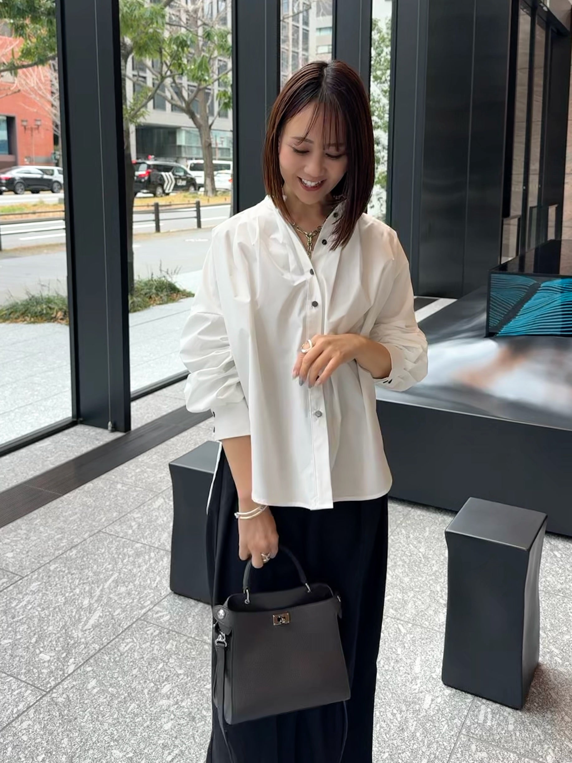 予約】ブロードタックブラウス / ホワイト(2月下旬発送予定) – fosie