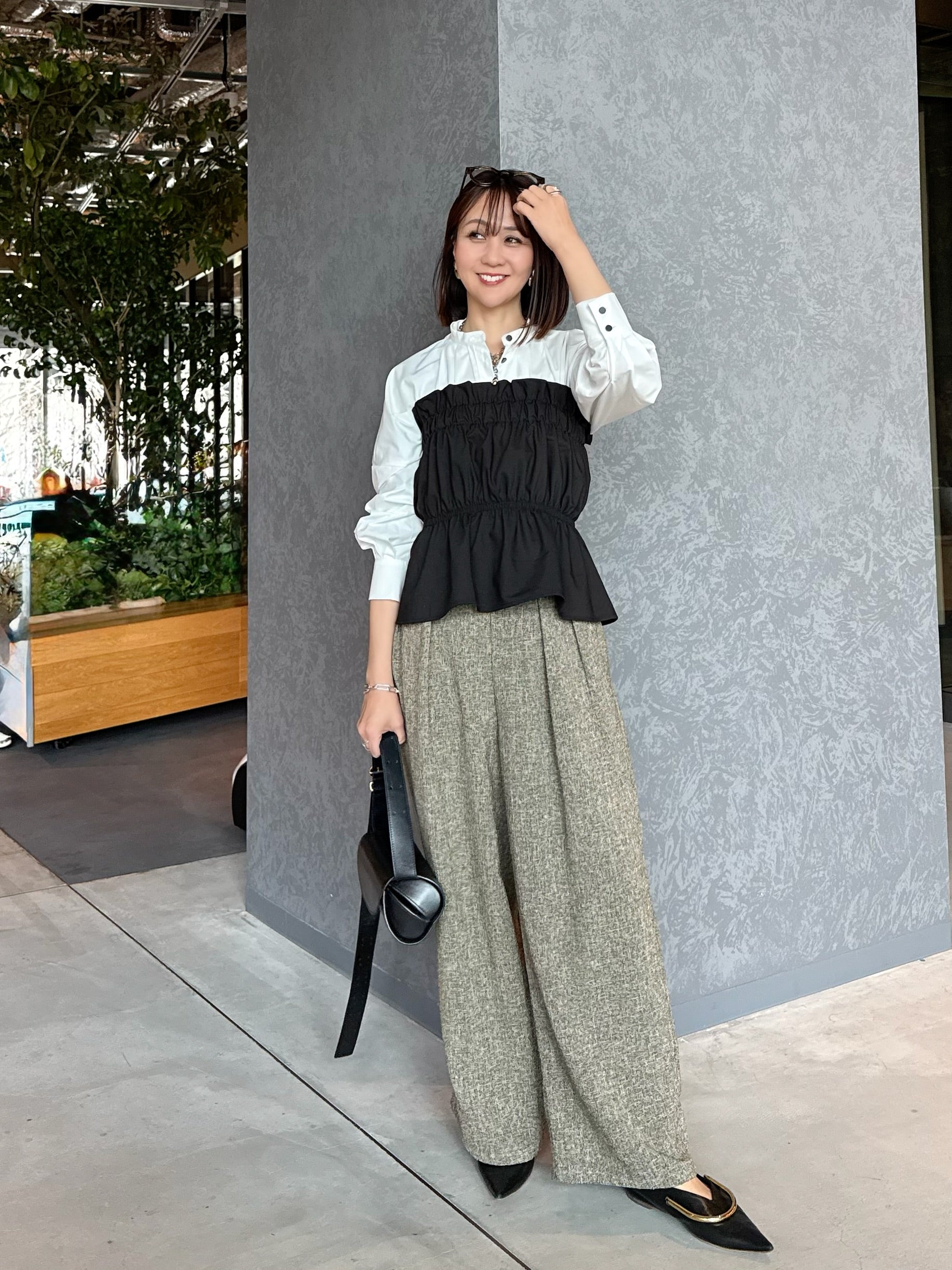 予約】ブロードタックブラウス / ホワイト(2月下旬発送予定) – fosie