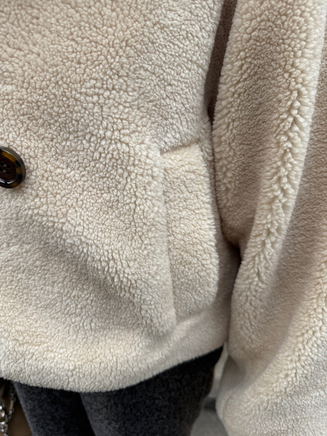 【予約】ボアショートコート / ライトベージュ(12月中旬発送予定)