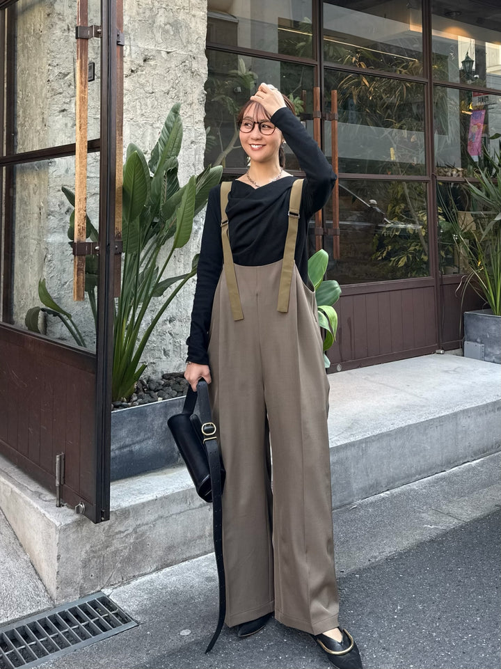 【予約】ツイルサロペット / カーキブラウン(5月下旬発送予定)