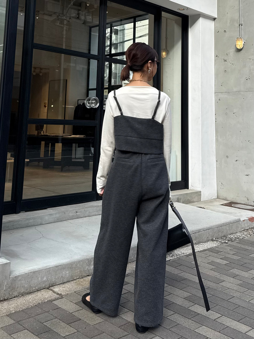 ベロアボートネックプルオーバー / アイボリー