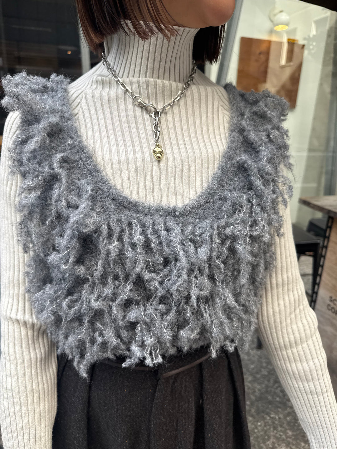 フリンジビスチェ / グレー