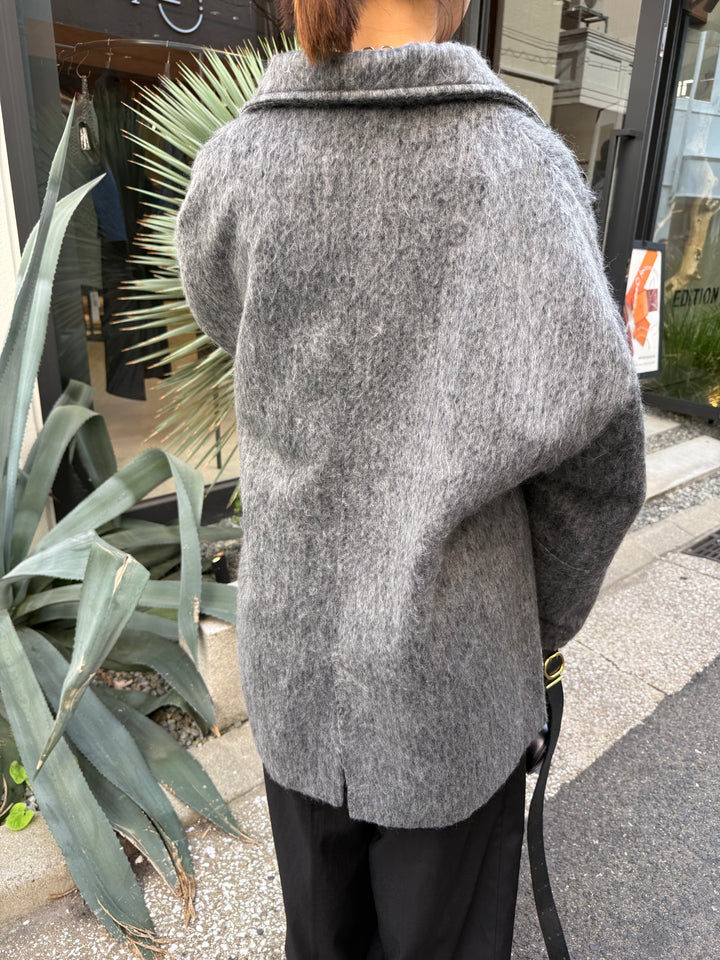 シャギーミドルコート / チャコール