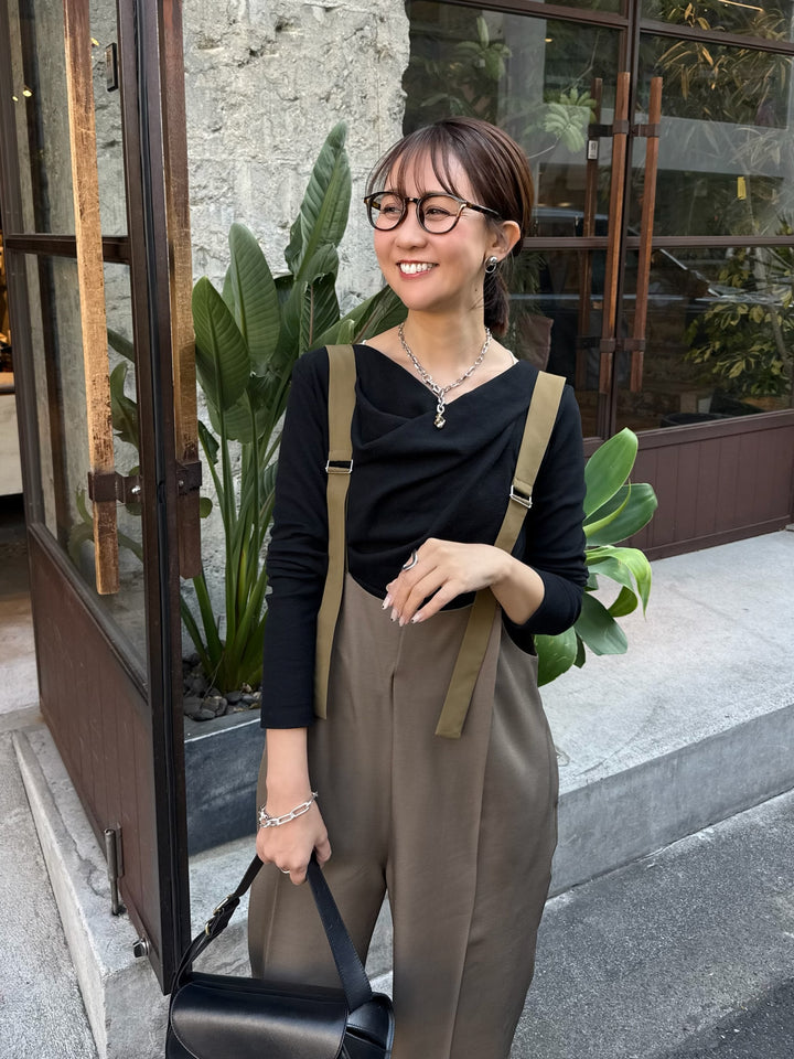 【予約】ツイルサロペット / カーキブラウン(5月下旬発送予定)