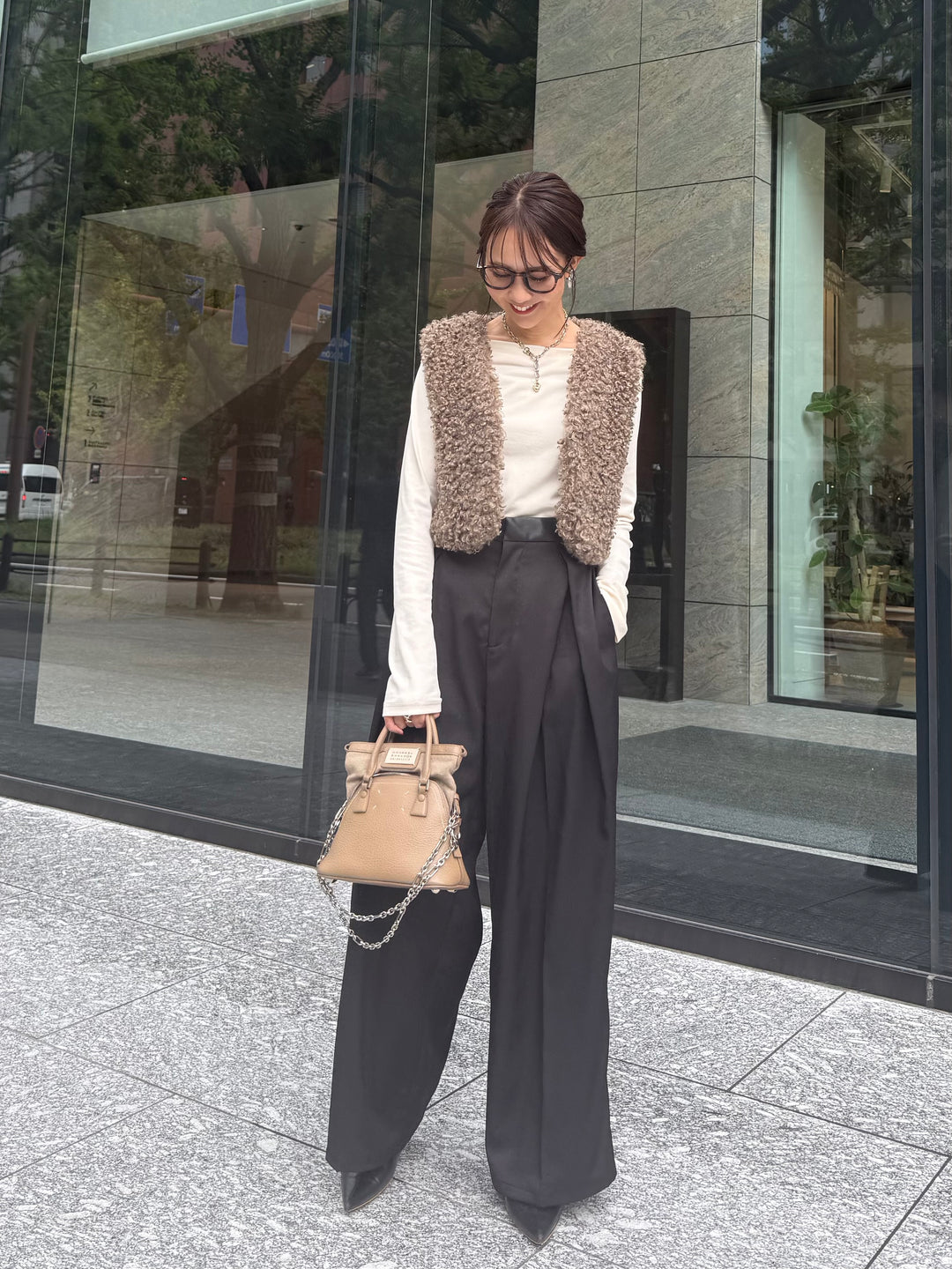 ツイルタックパンツ / ブラック