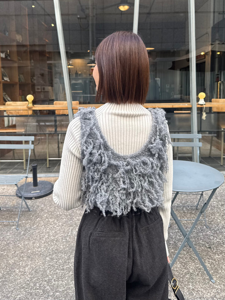 フリンジビスチェ / グレー