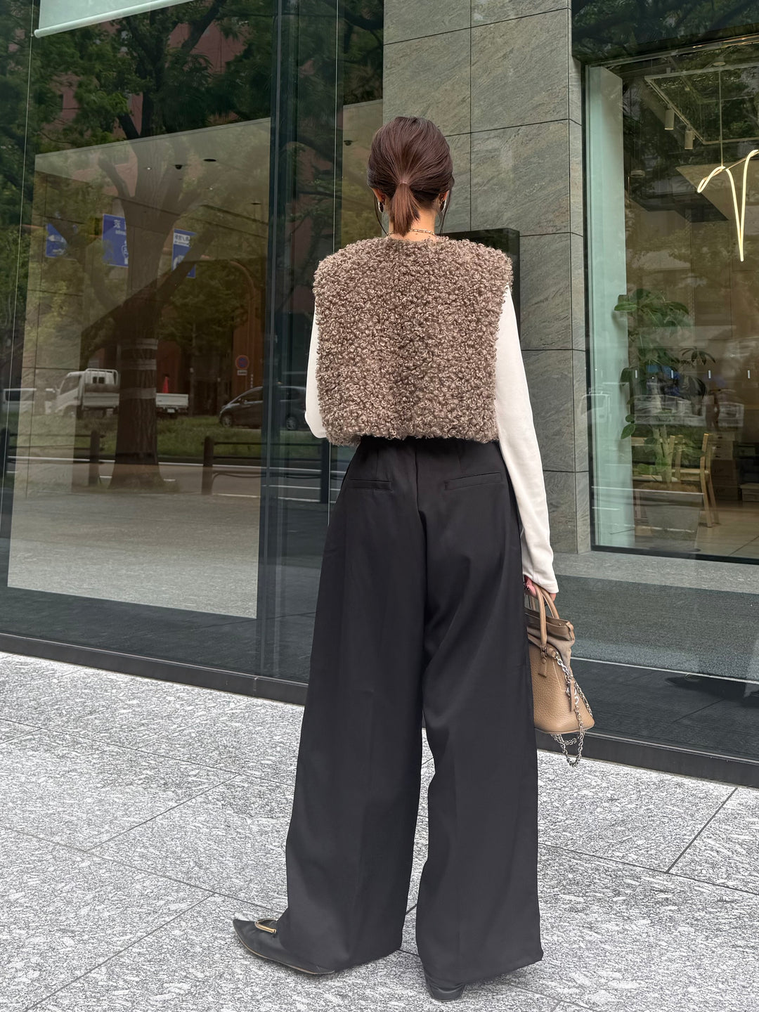 ツイルタックパンツ / ブラック