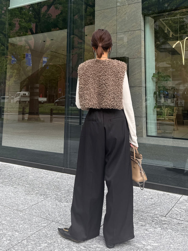 ツイルタックパンツ / ブラック