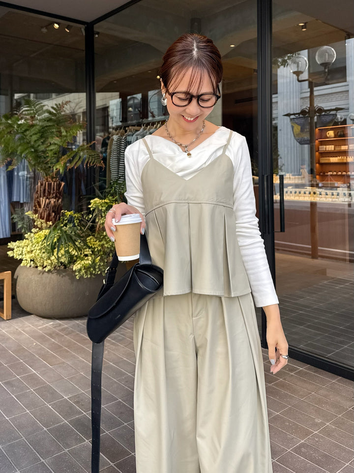 ドレープロングTシャツ / オフホワイト