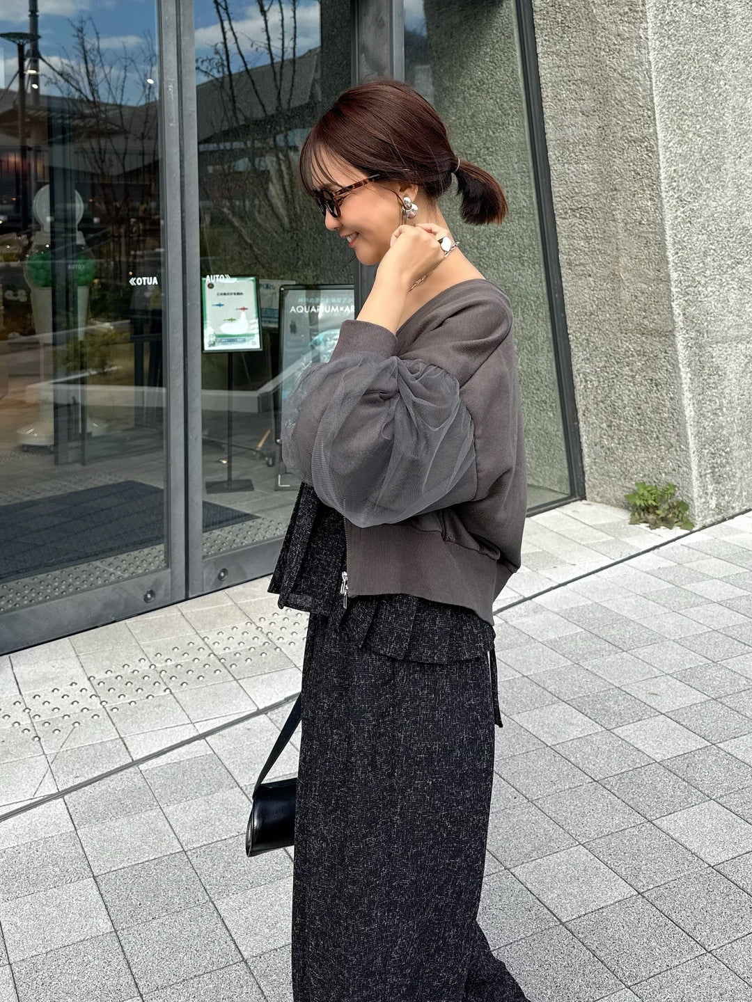 【予約】サマーツイードプリーツキャミ / ブラック(2月中旬頃発送予定)