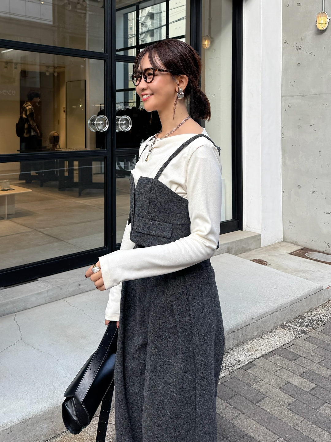 ベロアボートネックプルオーバー / アイボリー