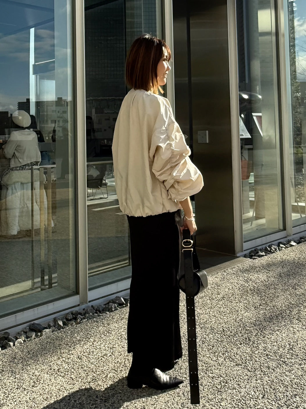 袖ギャザーブルゾン / アイボリー – fosie