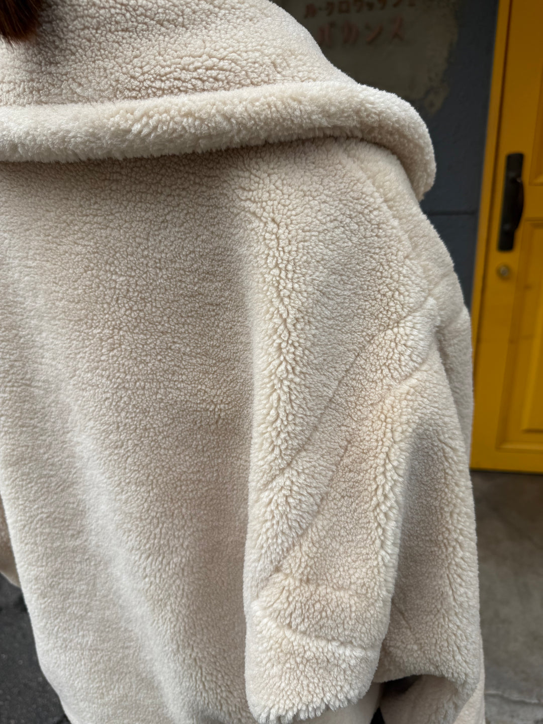 【予約】ボアショートコート / ライトベージュ(12月中旬発送予定)