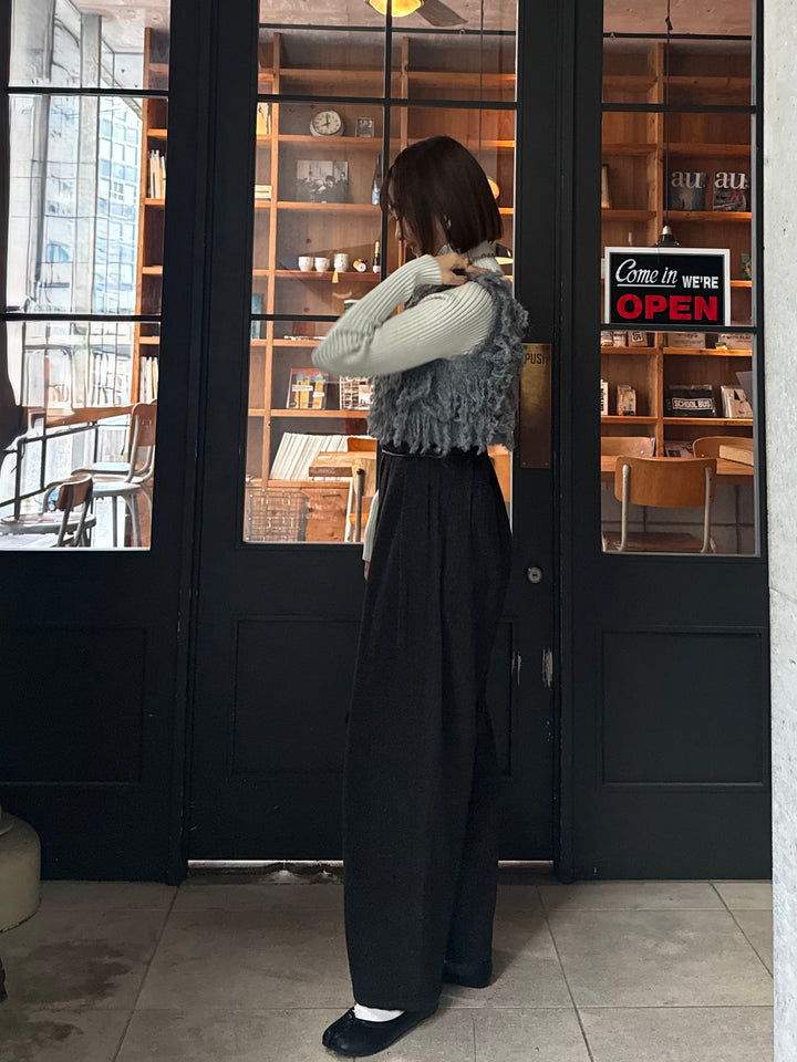 フリンジビスチェ / グレー