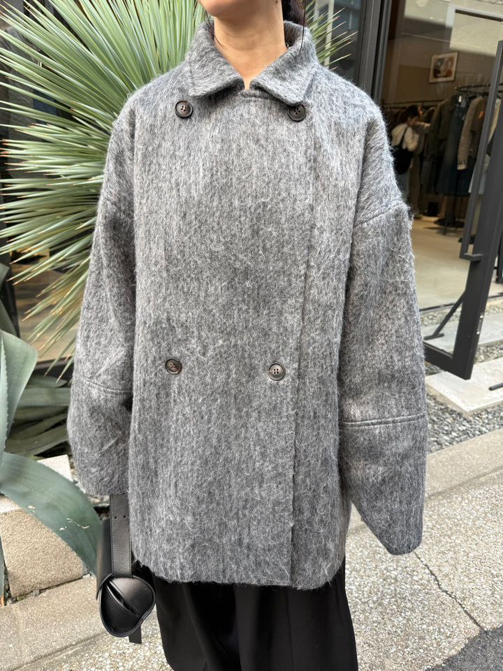 シャギーミドルコート / チャコール