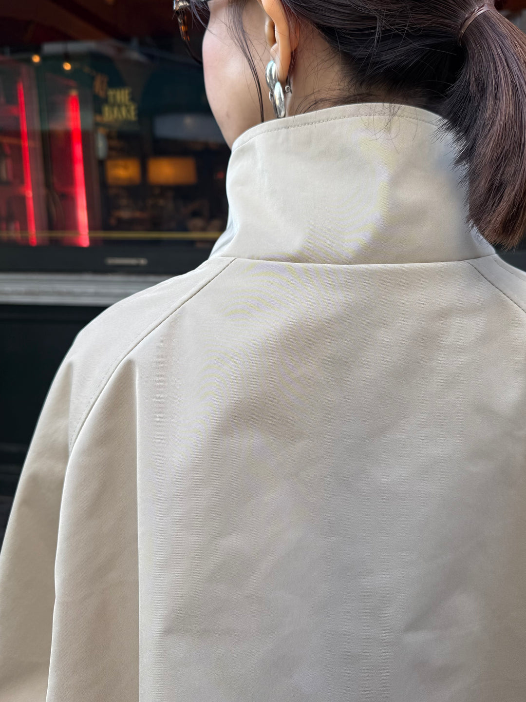 【予約】スタンドカラーミドルコート / ベージュ(2月下旬発送予定)