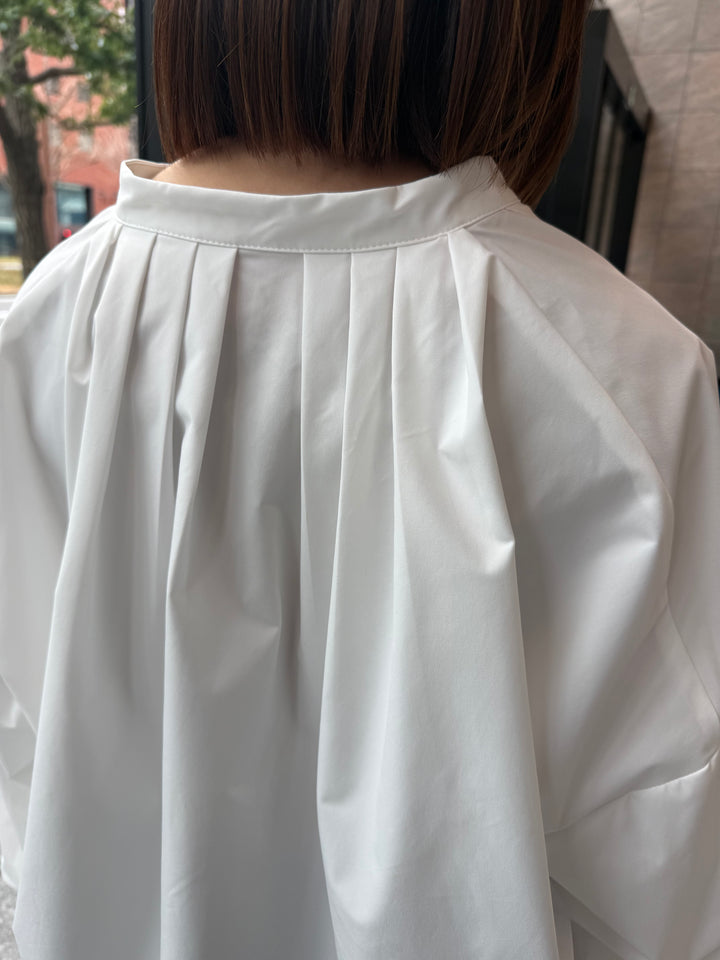 【予約】ブロードタックブラウス / ホワイト(2月下旬発送予定)