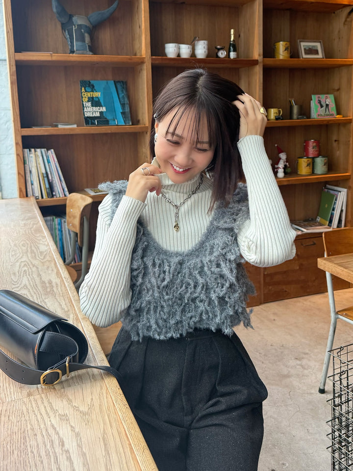 フリンジビスチェ / グレー