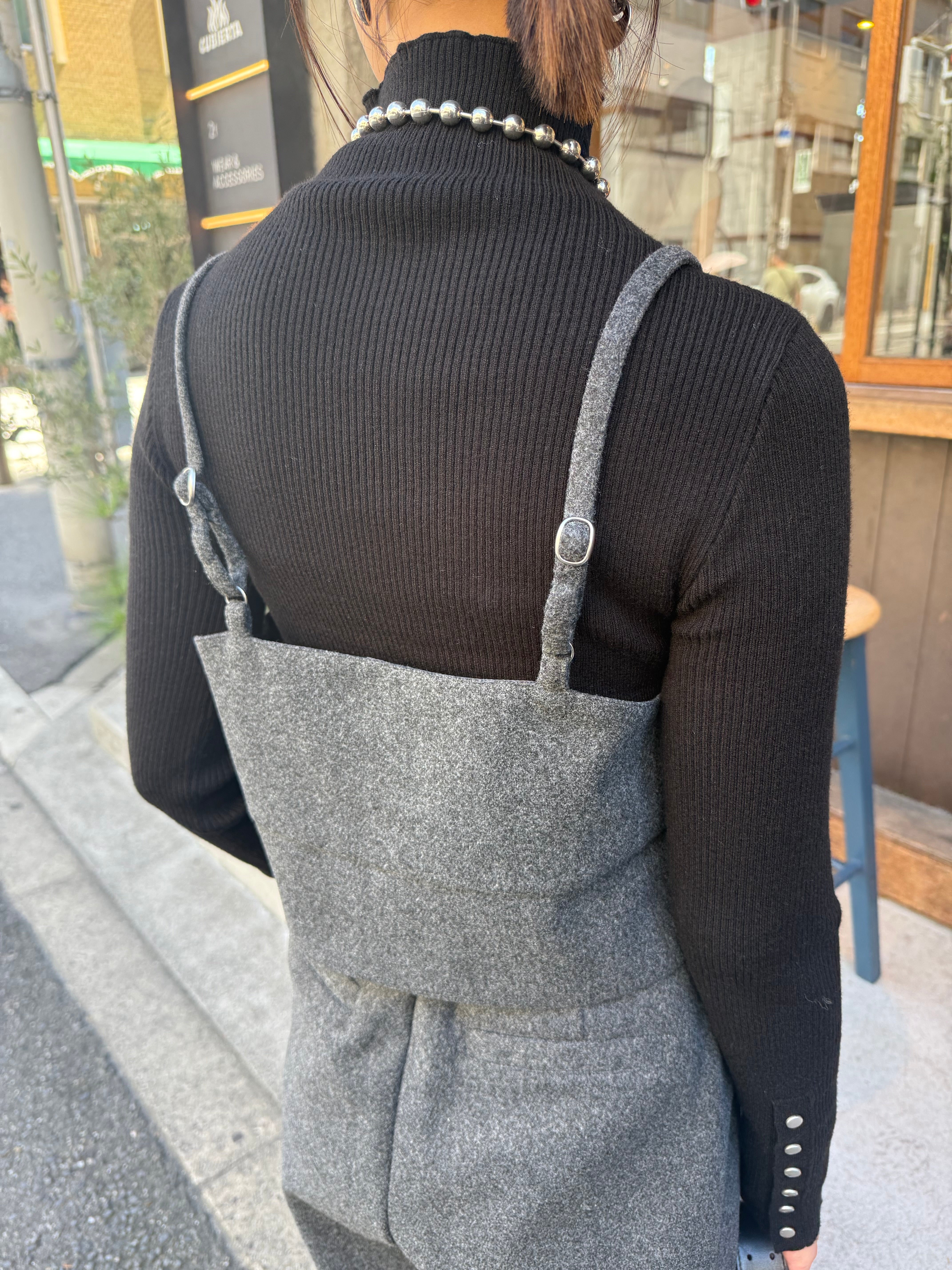 ウールライクビスチェ / チャコール – fosie