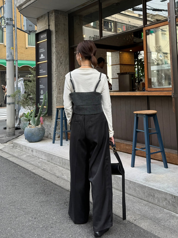 ツイルタックパンツ / ブラック