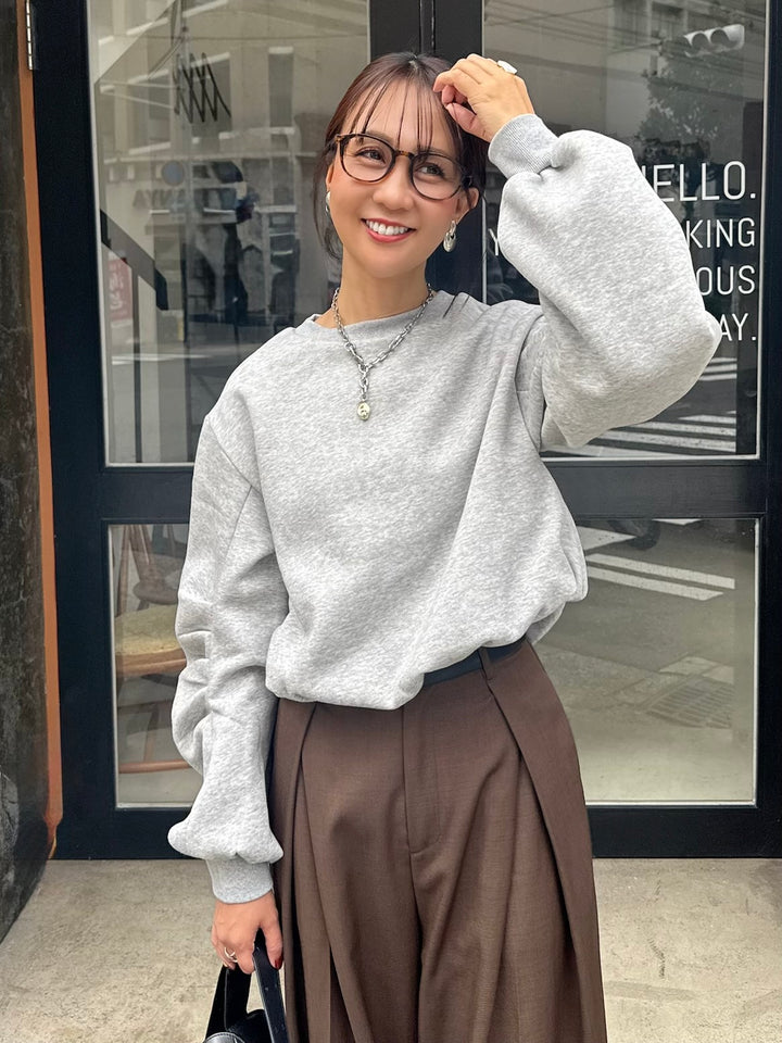 【予約】裏起毛バルーンプルオーバー / グレー(11月下旬発送予定)