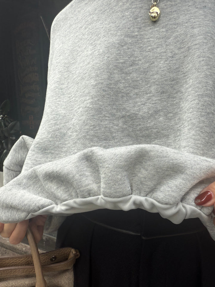 【予約】裏起毛バルーンプルオーバー / グレー(11月下旬発送予定)