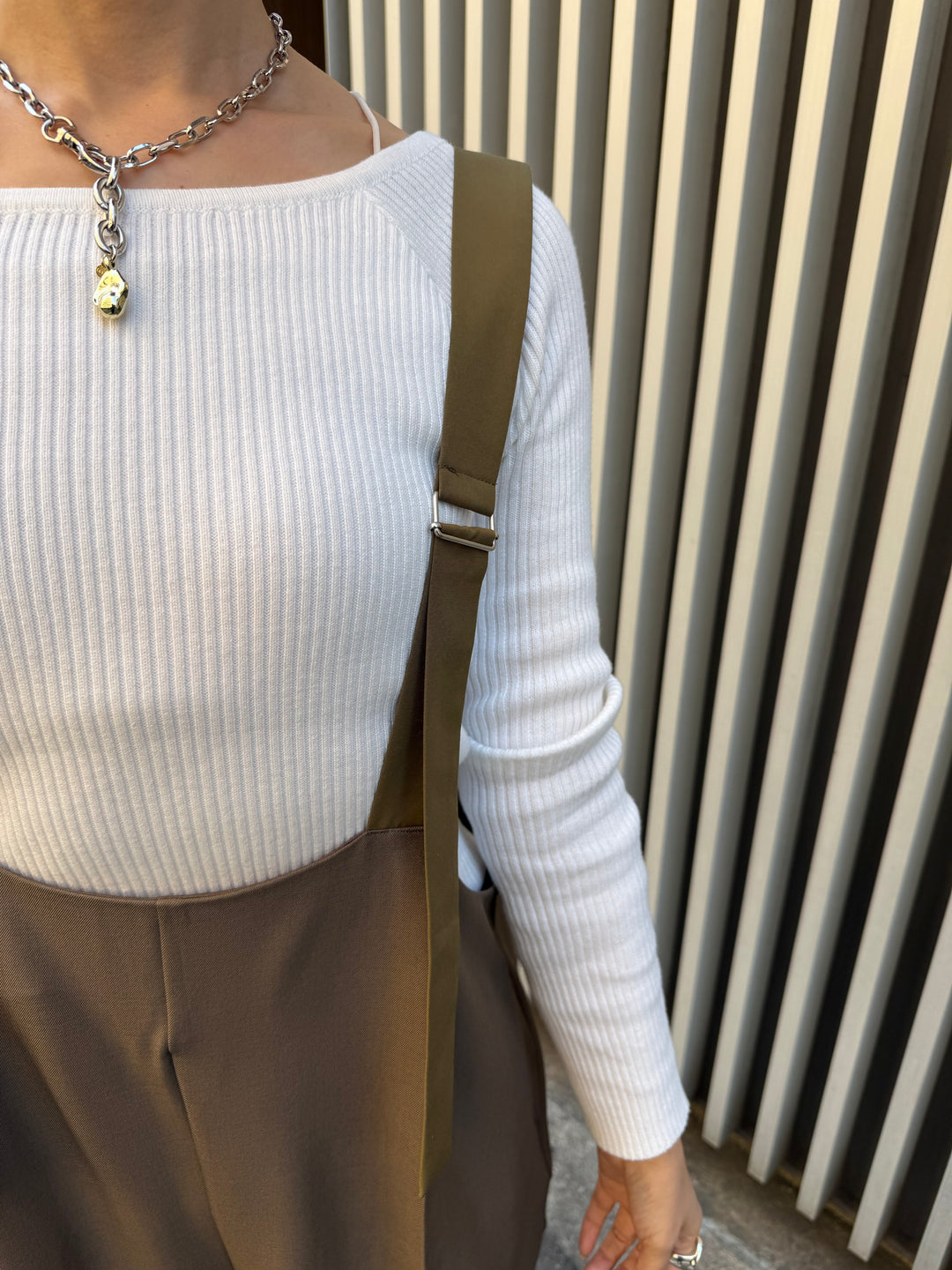 【予約】ツイルサロペット / カーキブラウン(5月下旬発送予定)