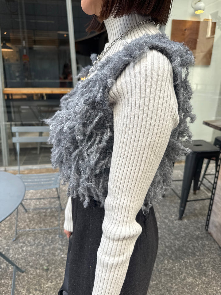 フリンジビスチェ / グレー